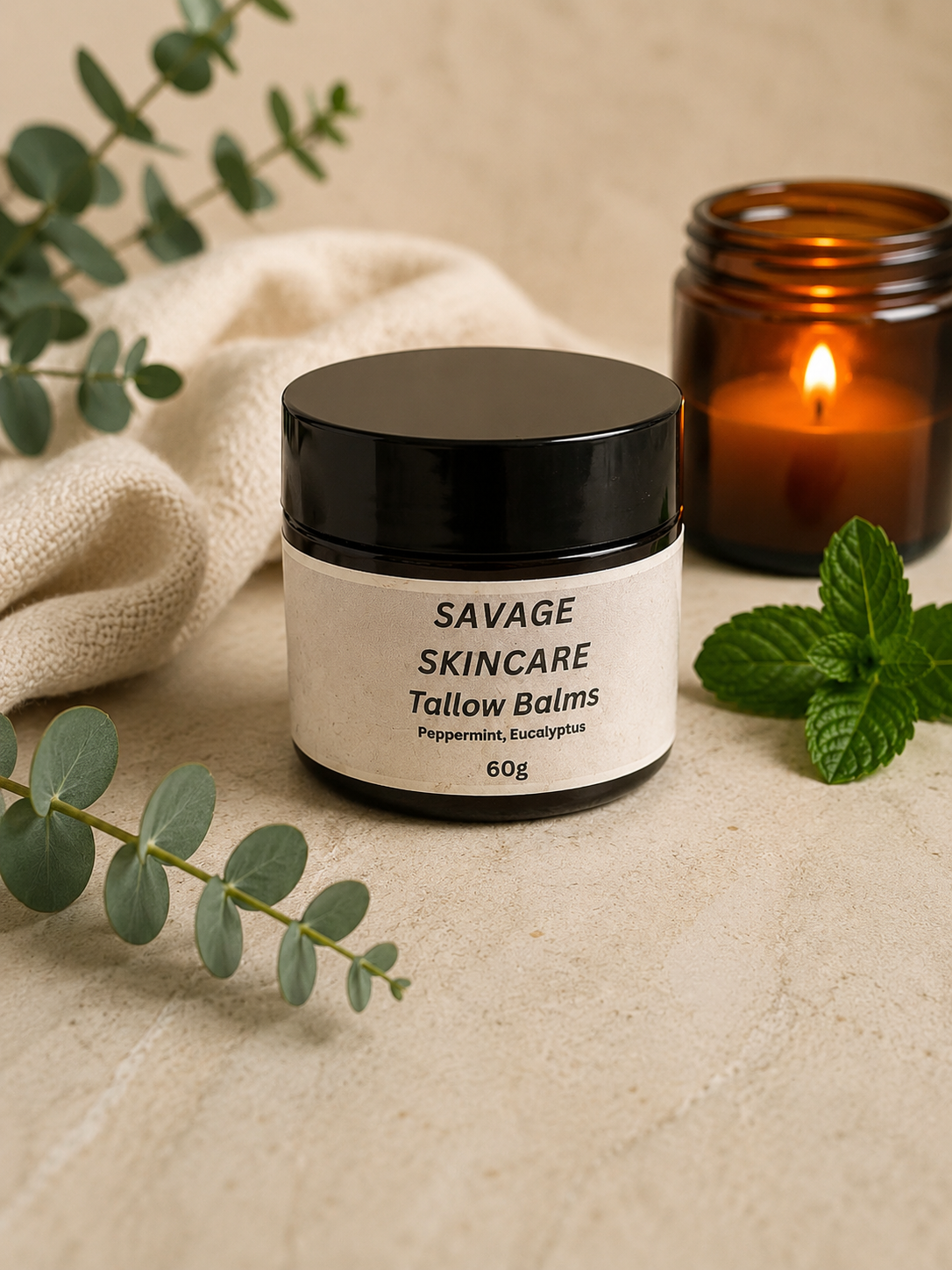 Savage Tallow Balm – Peppermint & Eucalyptus